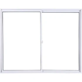 Janela alumínio slim branca 2 folhas 100X120CM Aluvid